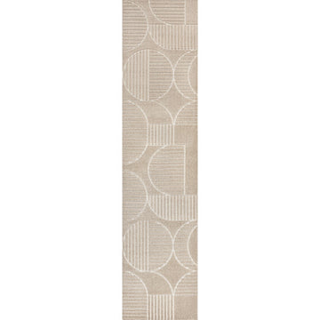 Nordby Geometric Arch Scandi Striped Area Rug